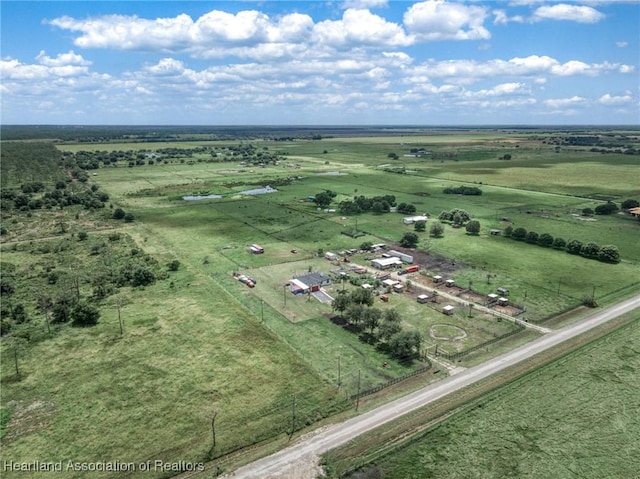 bird's eye view featuring a rural view