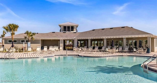 view of pool with a patio