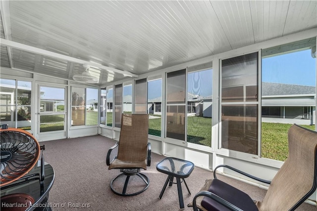 view of sunroom / solarium