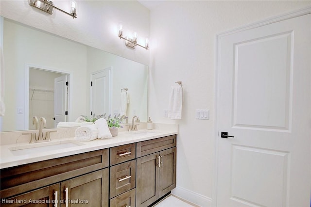 bathroom with vanity