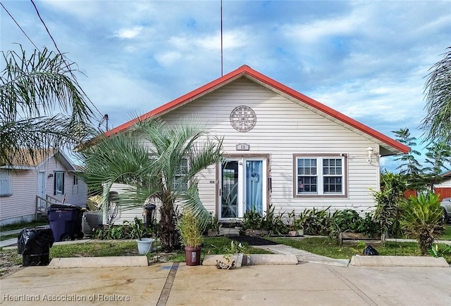 view of bungalow-style home