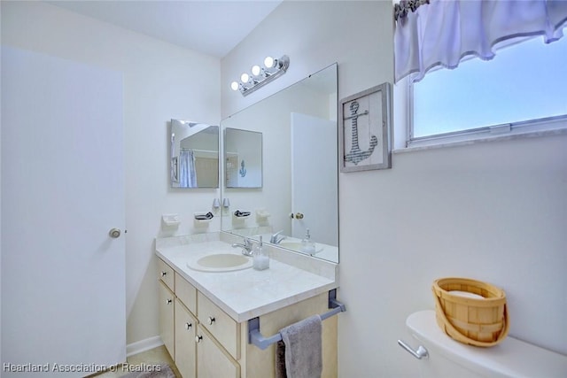 bathroom with vanity
