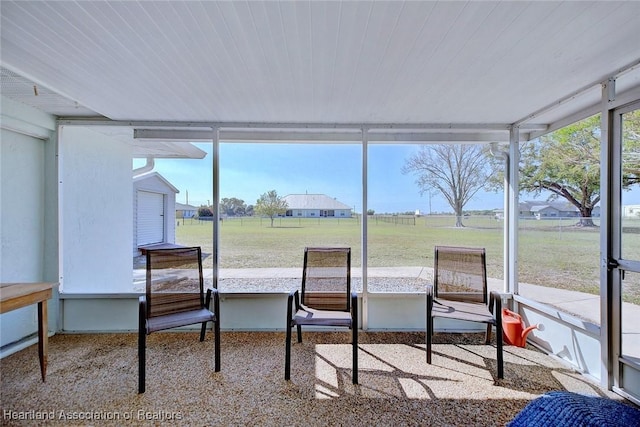 view of sunroom / solarium