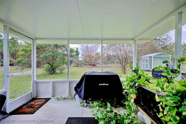 view of sunroom / solarium