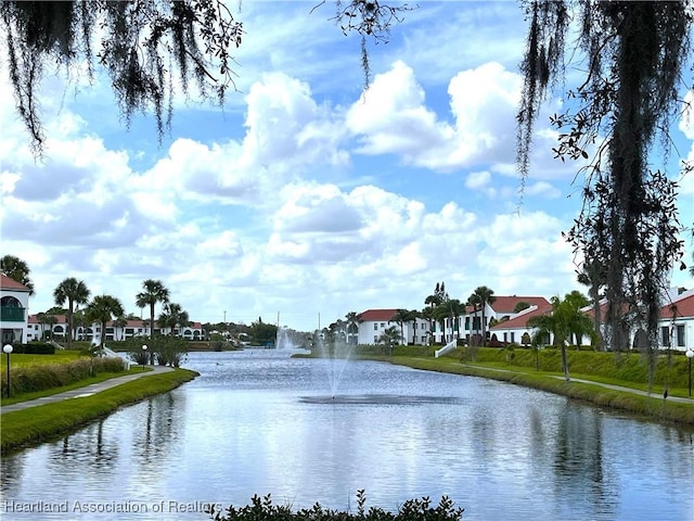 view of water feature featuring a residential view