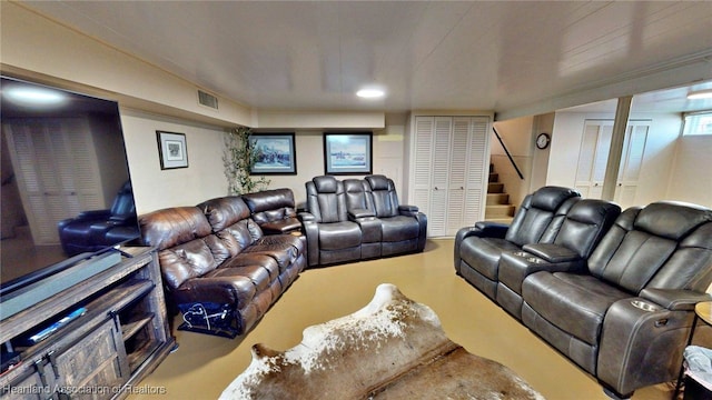 1244 Kelly Ct, Wauchula, FL 33873 - home theater with finished concrete floors