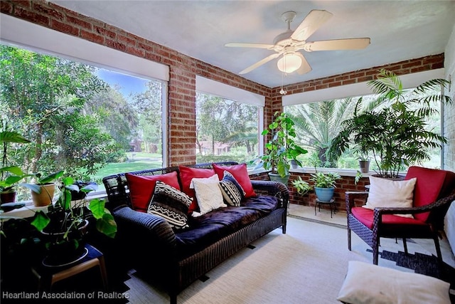 1237 Hotiyee Ave, Sebring, FL 33870 - sunroom / solarium with brick wall