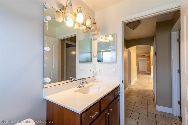 bathroom with vanity