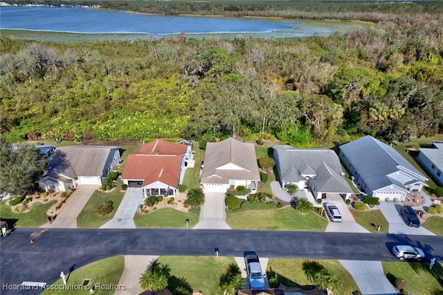 3171 E Pebble Dr, Avon Park, FL 33825 - aerial view with a water view, a view of trees, and a residential view