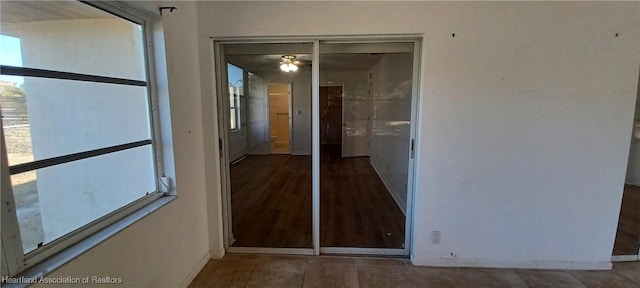 unfurnished bedroom with a closet