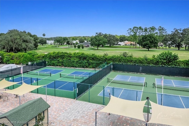 view of tennis court