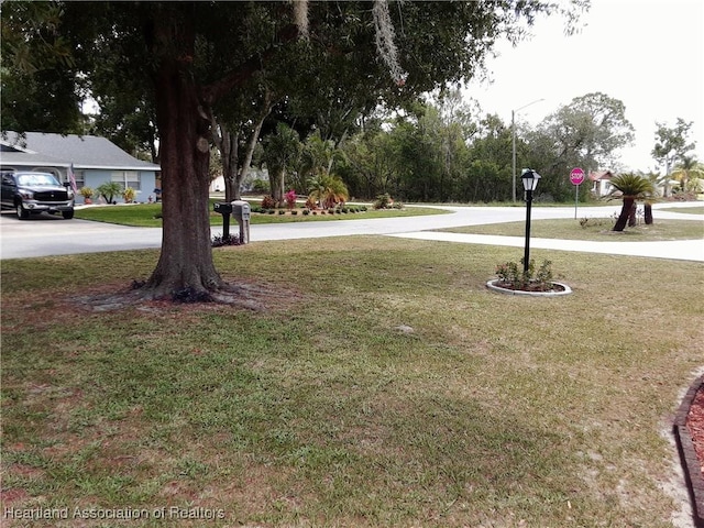 200 Robin Ave, Sebring, FL 33870 - view of grassy yard with curved driveway