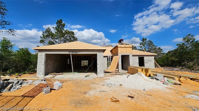 view of property in mid-construction