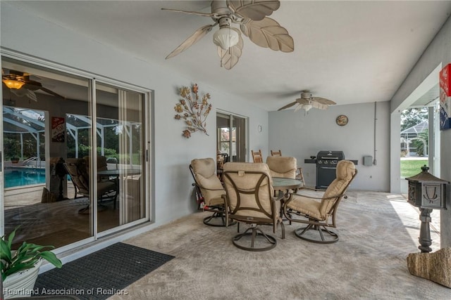 view of sunroom