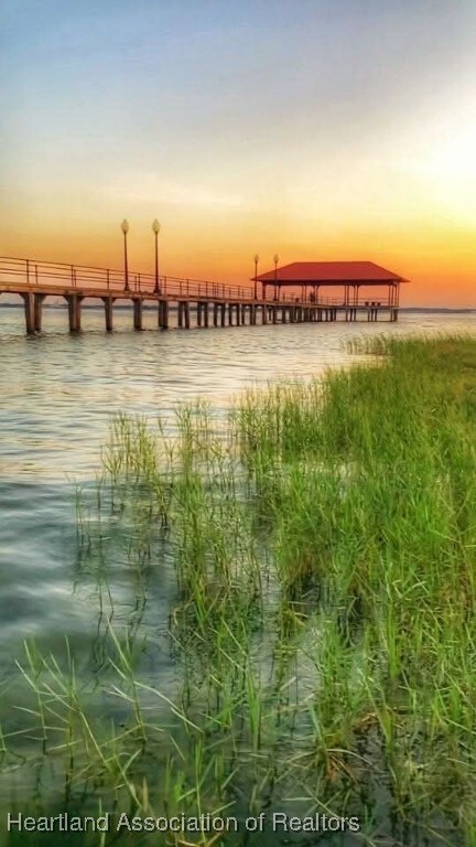 2131 Lakeview Dr Unit 106, Sebring, FL 33870 - dock area with a water view