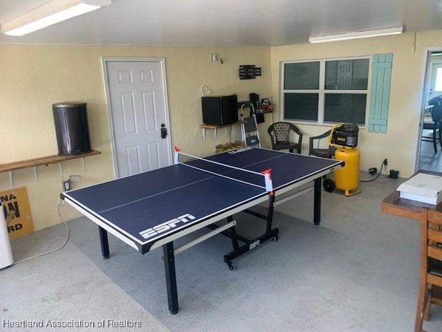 view of rec room