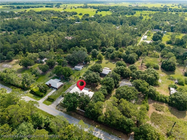 1900 N Riverdale Rd, Avon Park, FL 33825 - aerial view of property's location with a heavily wooded area