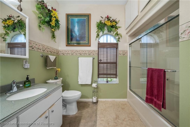 3534 Tubbs Rd, Sebring, FL 33870 - full bath with vanity and bath / shower combo with glass door