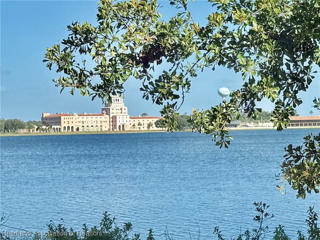 view of water feature