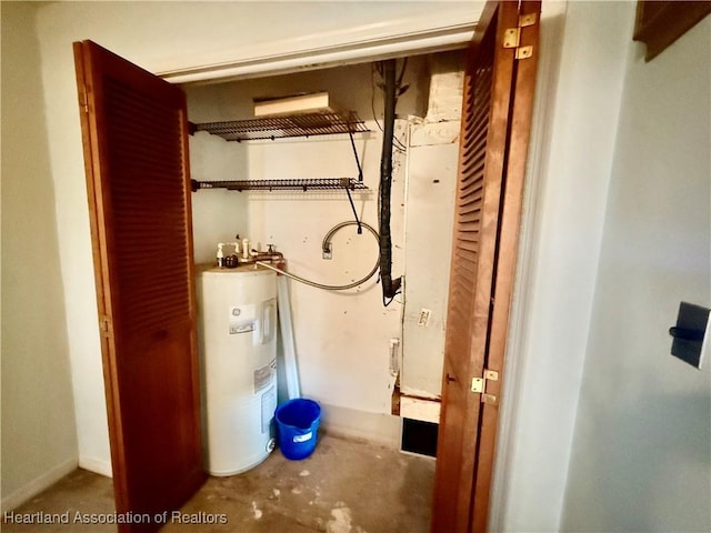 utilities featuring electric water heater