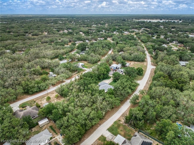 aerial view of property's location