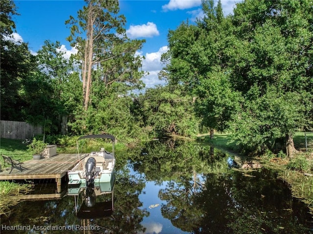 111 Blue Moon Ave, Lake Placid, FL 33852 - dock area featuring fence