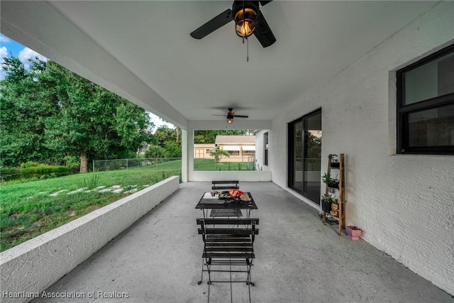111 Blue Moon Ave, Lake Placid, FL 33852 - view of patio / terrace featuring a ceiling fan