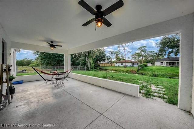 111 Blue Moon Ave, Lake Placid, FL 33852 - view of patio / terrace featuring outdoor dining space and ceiling fan