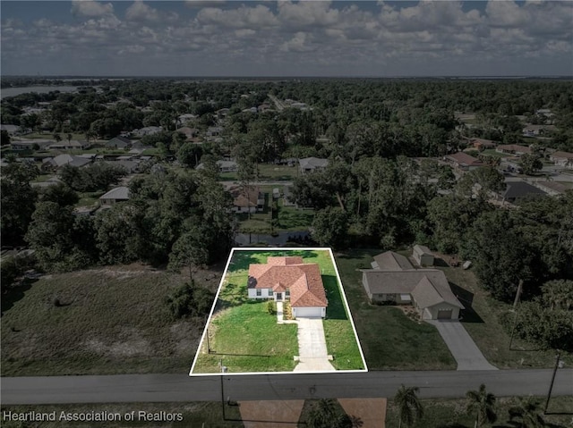 111 Blue Moon Ave, Lake Placid, FL 33852 - aerial overview of property's location with property boundaries highlighted and a heavily wooded area