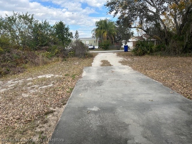 view of road