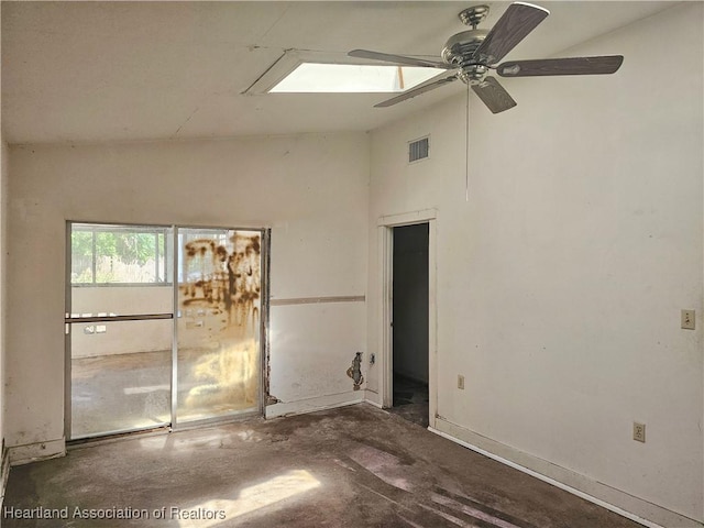 1237 Hitakee Ave, Sebring, FL 33870 - empty room featuring ceiling fan and unfinished concrete floors