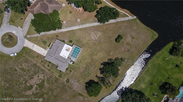 7700 Granada Rd, Sebring, FL 33876 - drone / aerial view featuring a water view