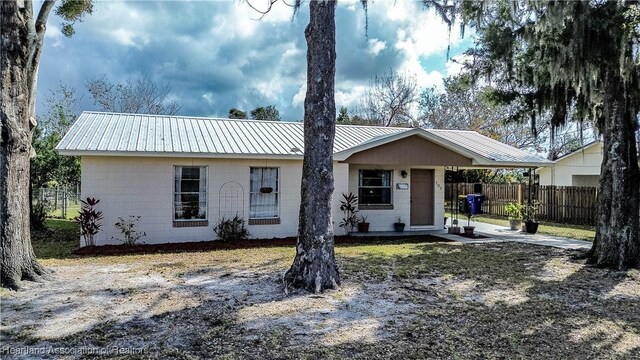 view of ranch-style house