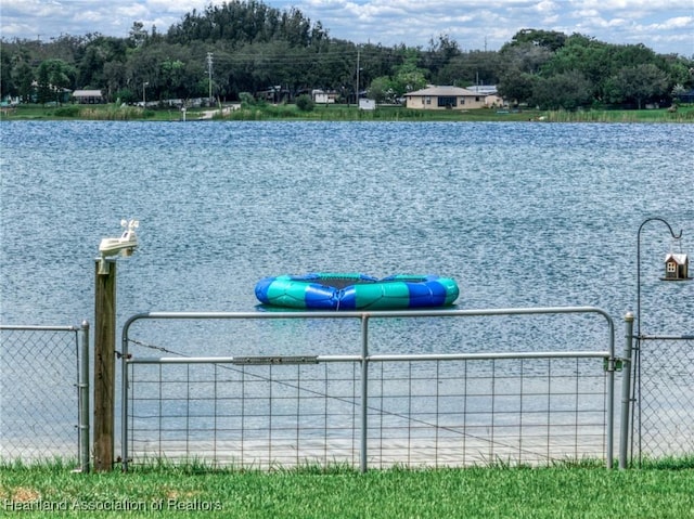 view of water feature