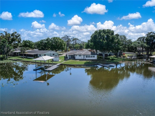 2 Chickasaw St, Lake Placid, FL 33852 - view of water feature with a boat dock