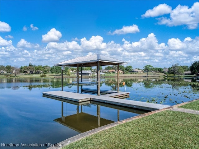 2 Chickasaw St, Lake Placid, FL 33852 - view of dock with a water view