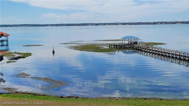 view of water feature