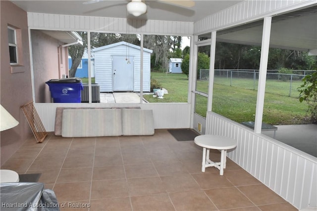 3603 Herring Ave, Sebring, FL 33870 - sunroom with ceiling fan and a wealth of natural light