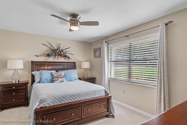 4 Rosewood Dr N, Lake Placid, FL 33852 - bedroom featuring light carpet, baseboards, and a ceiling fan