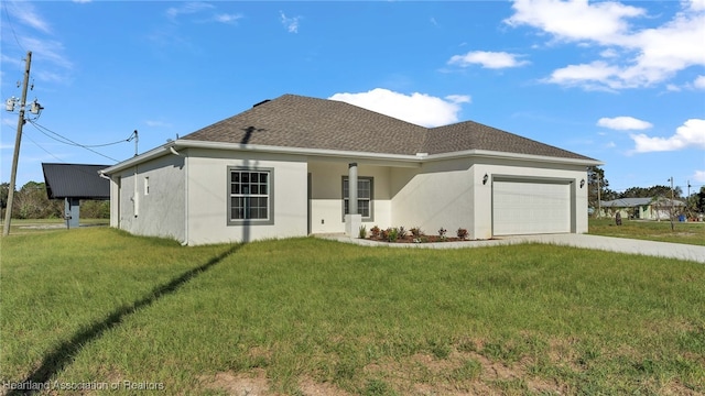19 N Irvington Rd, Avon Park, FL 33825 - view of front of house featuring a front yard and a garage