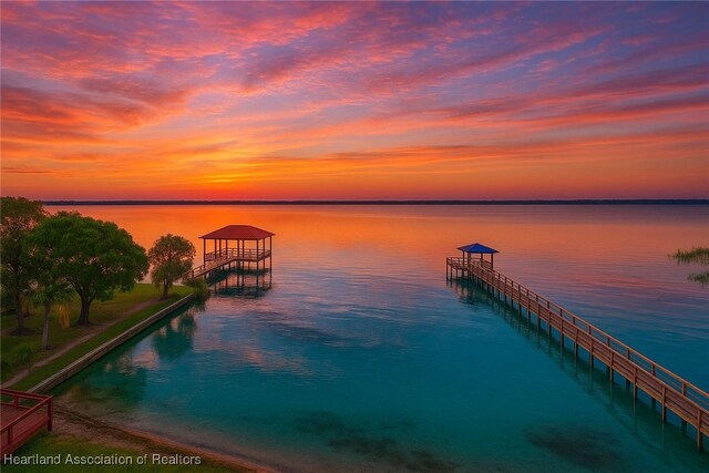 2111 Lakeview Dr Unit 1A, Sebring, FL 33870 - dock with a water view