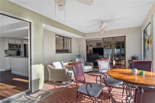 view of sunroom