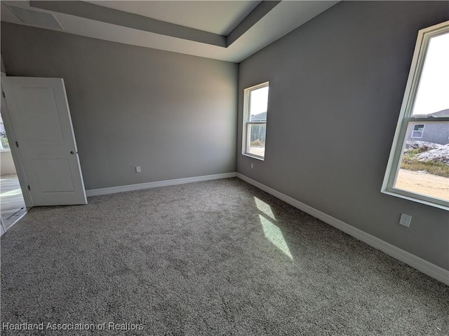 view of carpeted empty room