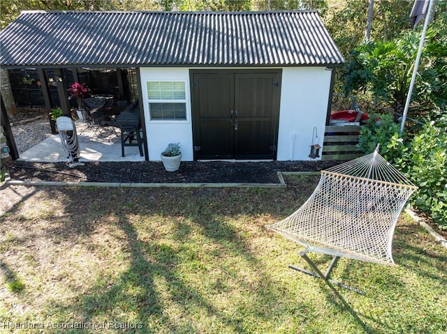 view of outdoor structure featuring an outdoor structure