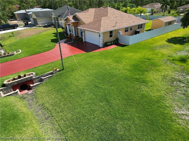 birds eye view of property