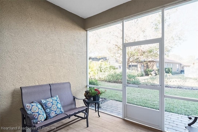 view of sunroom / solarium