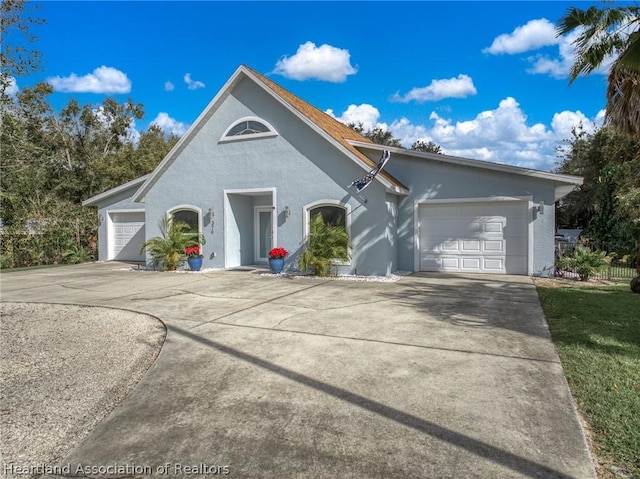 front of property featuring a garage