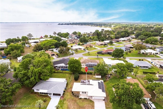 1811 Jackson Dr, Sebring, FL 33870 - birds eye view of property featuring a water view and a residential view