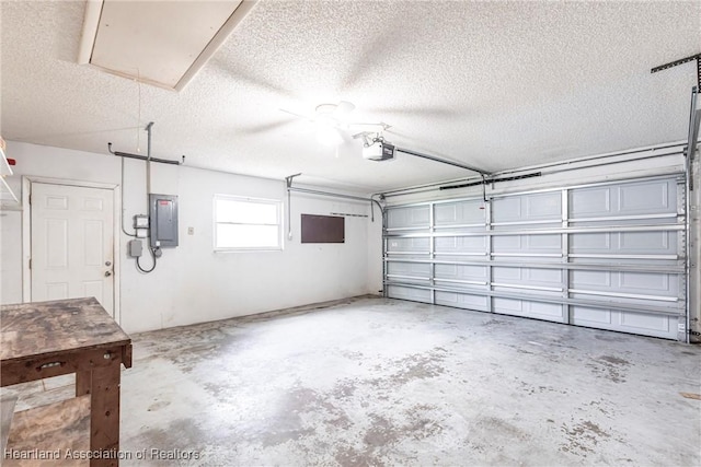 1811 Jackson Dr, Sebring, FL 33870 - garage with electric panel and a garage door opener