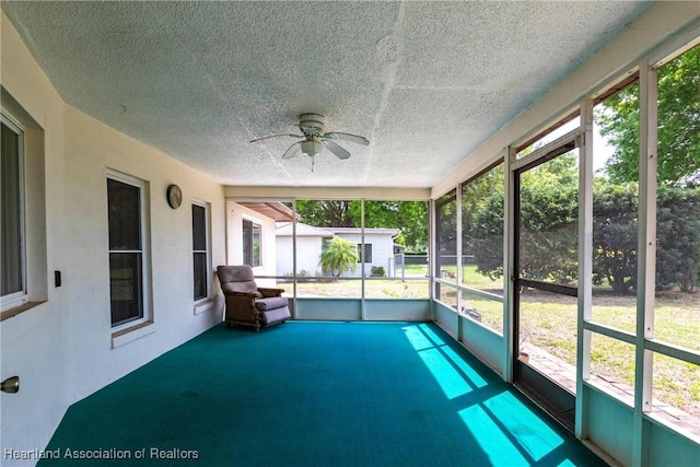 1811 Jackson Dr, Sebring, FL 33870 - unfurnished sunroom with ceiling fan
